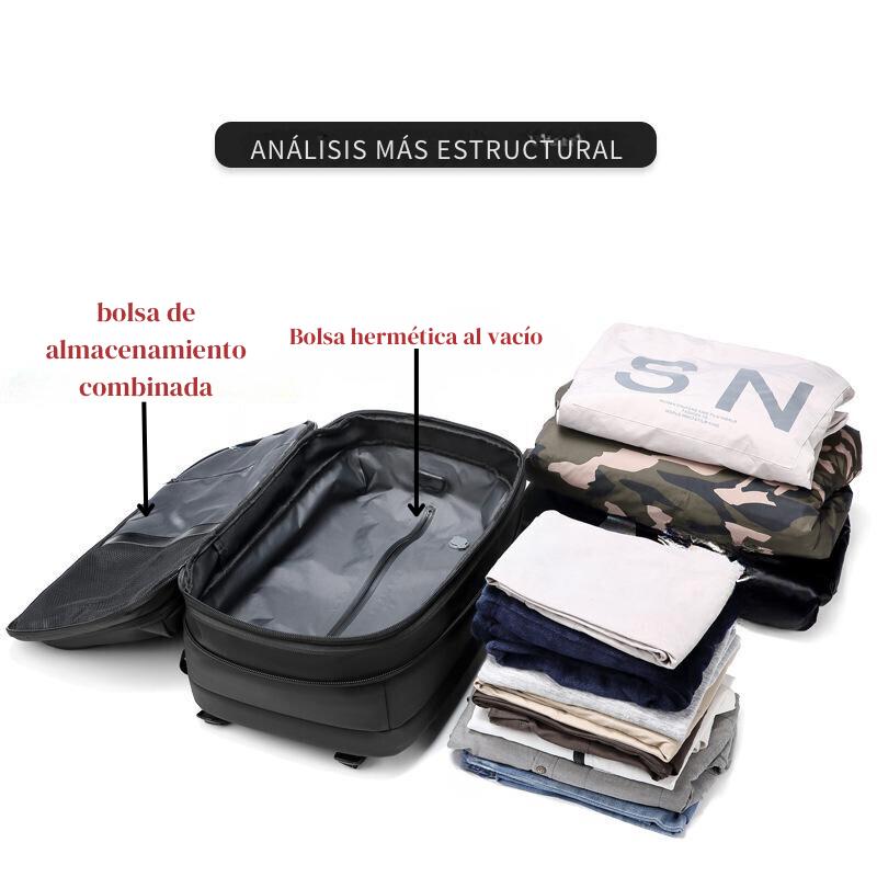 Mochila / Bolsa de Viaje para Portátil a compresion y expandible hasta 20% de su tamaño